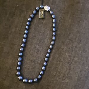 Honora Midnight Blue Pearl Necklace And Earring